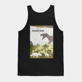 Dinosaur Island - Board Games Design - Movie Poster Style - Board Game Art Tank Top